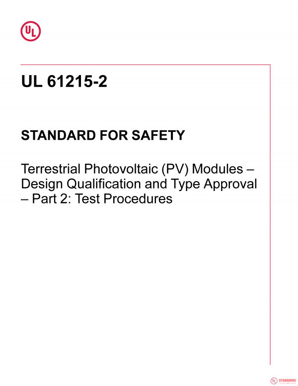 UL 61215-2 PDF UL 61215-2 PDF
